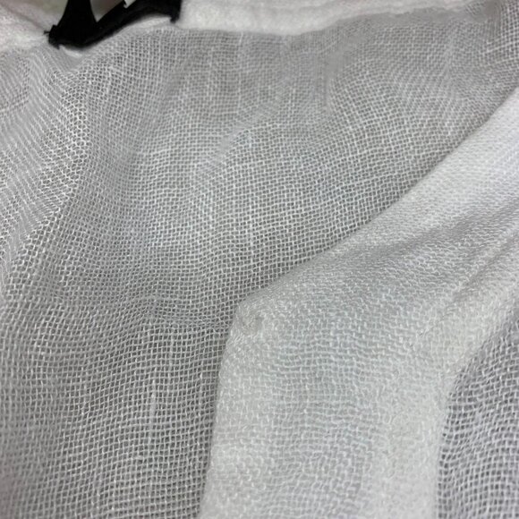 Eileen Fisher Linen Shirt Gauze Long Sleeve Size Small Sheer Coastal Grandma Lux - Picture 10 of 11